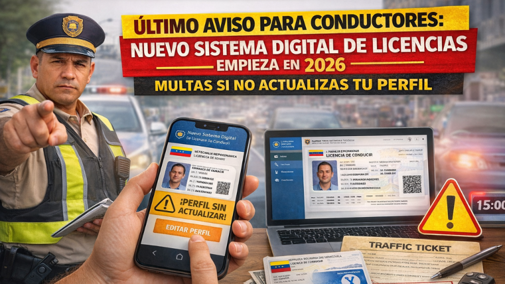 Último Aviso para Conductores: Nuevo Sistema Digital de Licencias Empieza en 2026 – Multas si No Actualizas tu Perfil