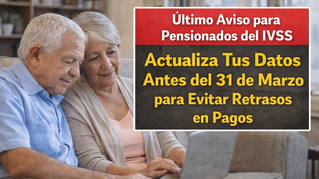Último Aviso para Pensionados del IVSS: Actualiza Tus Datos Antes del 31 de Marzo para Evitar Retrasos en Pagos
