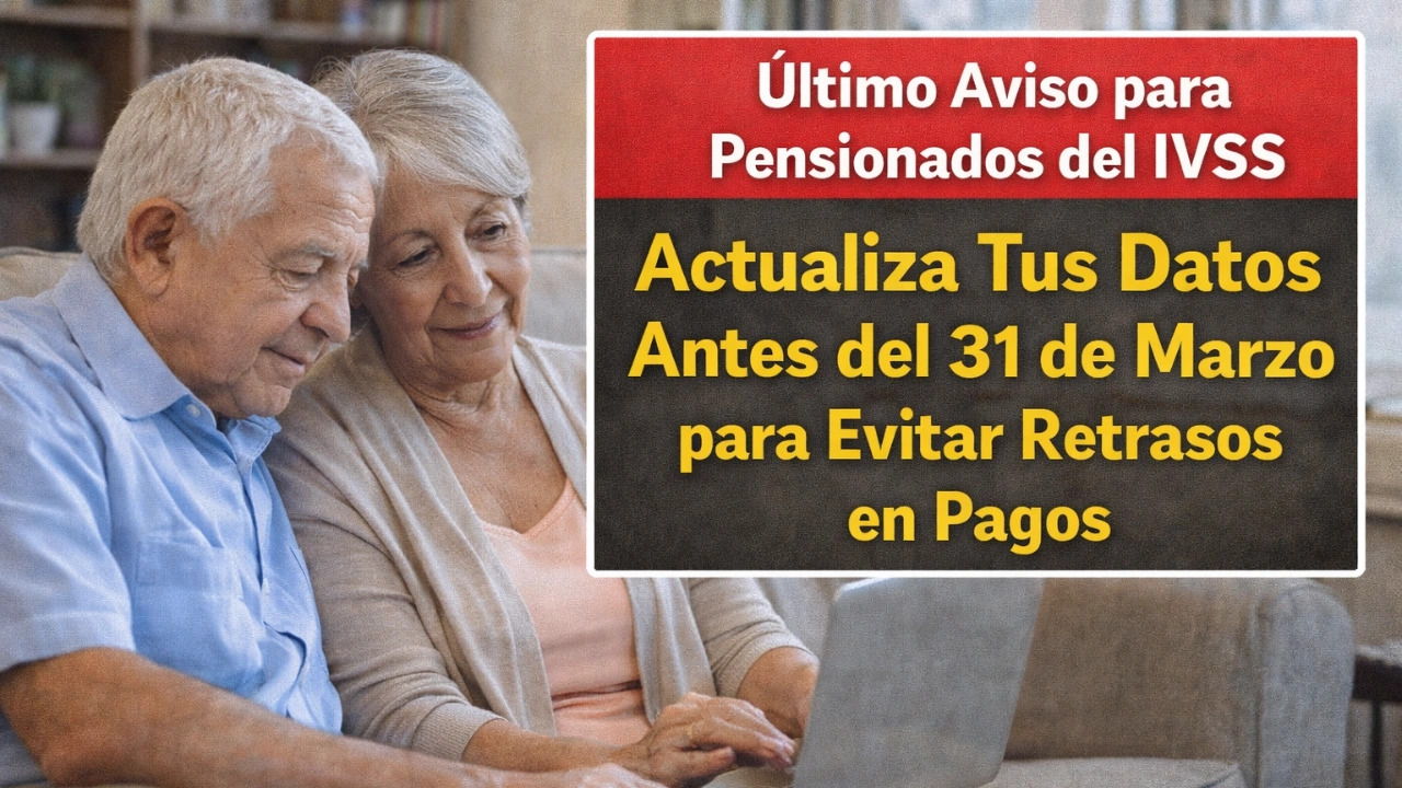 Último Aviso para Pensionados del IVSS: Actualiza Tus Datos Antes del 31 de Marzo para Evitar Retrasos en Pagos