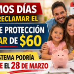 Últimos Días para Reclamar el Bono de Protección Familiar de $60 – El Sistema Podría Cerrarse el 28 de Marzo