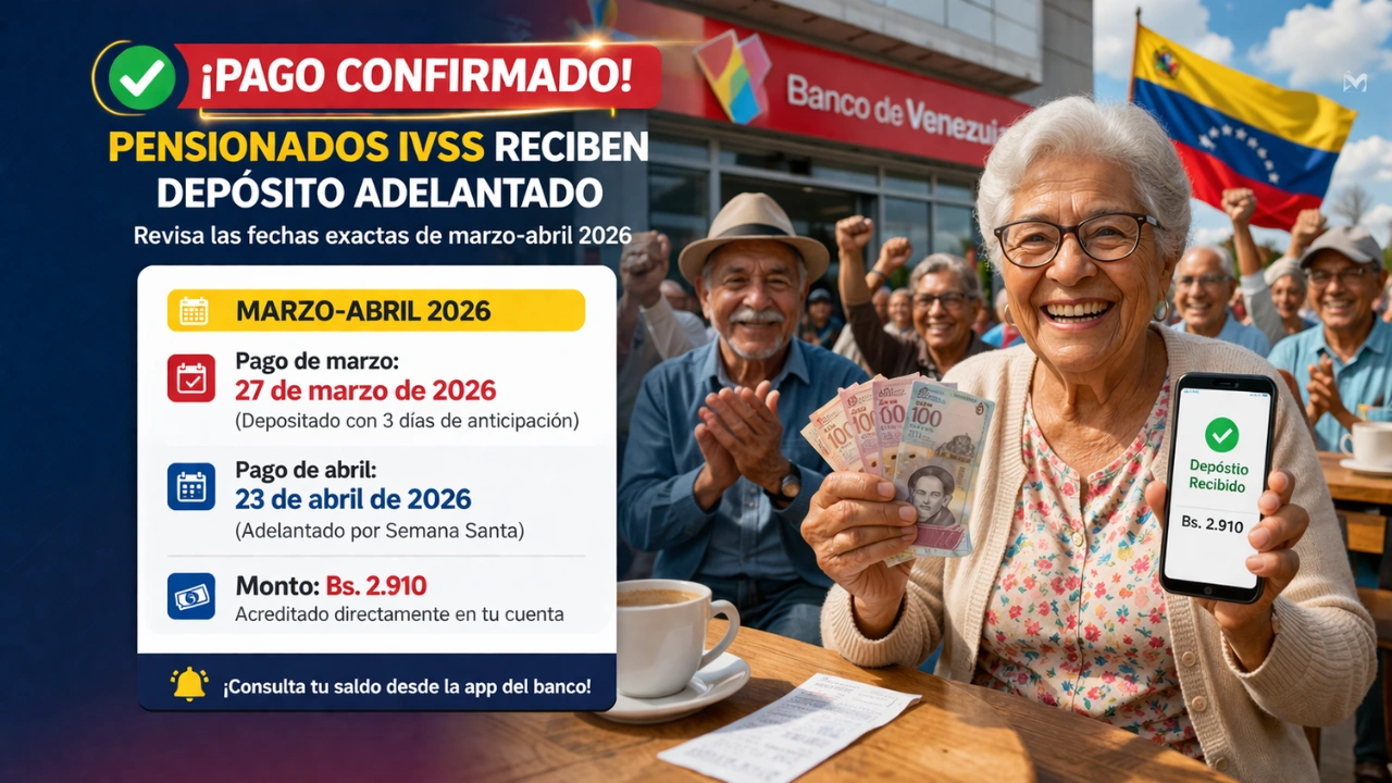 ¡Pago Confirmado! Pensionados IVSS Reciben Depósito Adelantado — Revisa Fechas Exactas de Marzo-Abril 2026